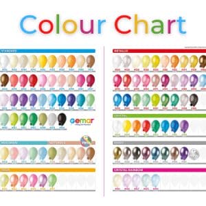 (image for) Full Gemar Balloon Colour Chart